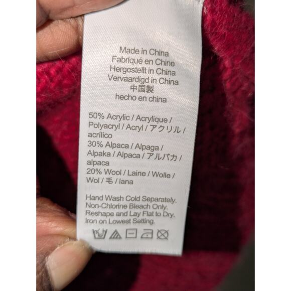 J. Crew Womens XS Button Shoulder Wool Alpaca Sweater Winter Preppy Cozy Classic - Picture 6 of 7